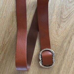 Sezane Artemis Belt in Natural Hertiage - Size 80 (sm)